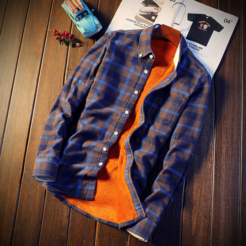 Flannel Shirt Lined - Мужская Фланелевая рубашка в клетку, на