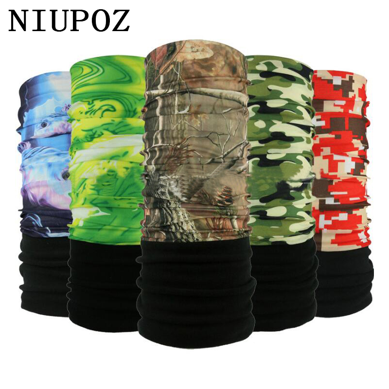 Neck Gaiter Fleece - Зимнее флисовое теплое волшебное кольцо-труба, бандана,