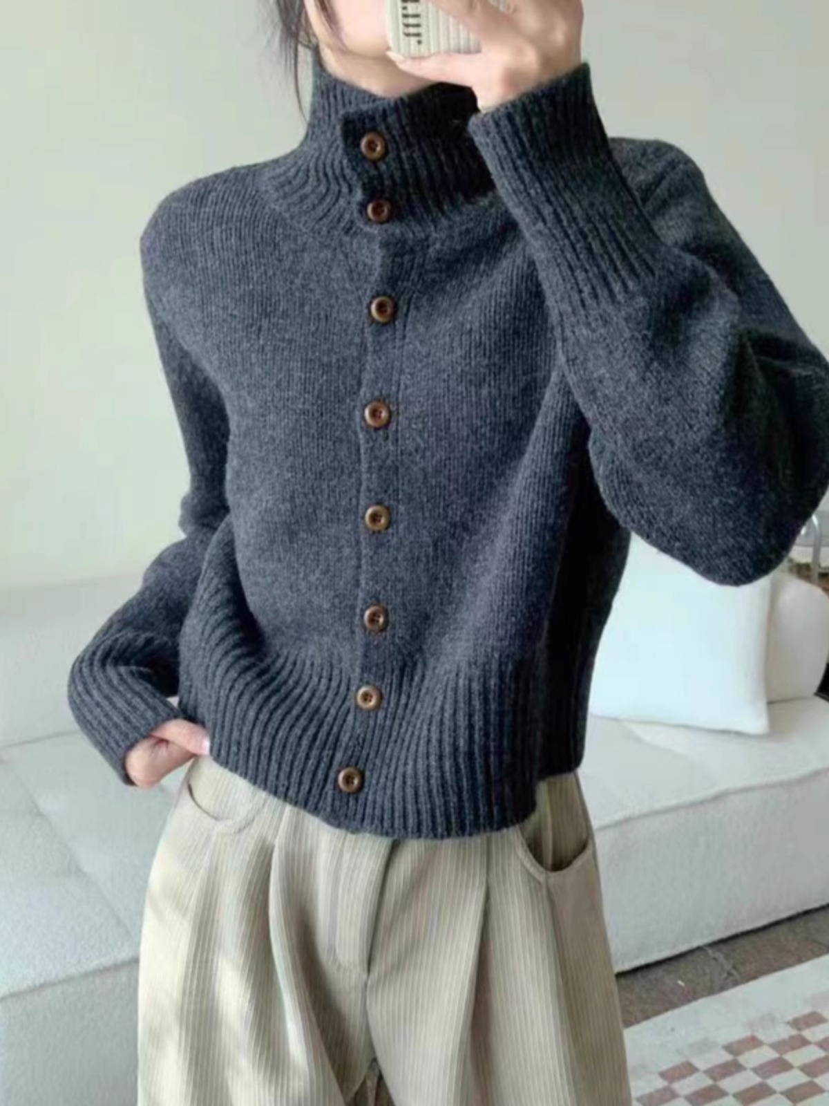Женский короткий кашемировый в – обзор и цена Wool Coat Peacoat