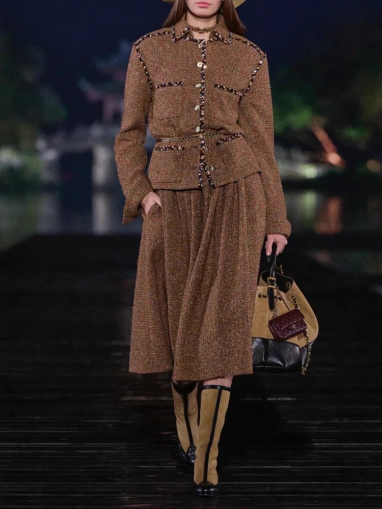 Элегантный женский твидовый ко – обзор и цена Wool Coat Peacoat