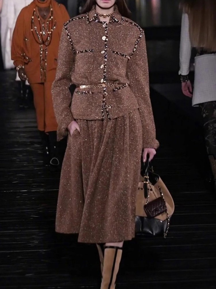Элегантный женский твидовый ко – обзор и цена Wool Coat Peacoat